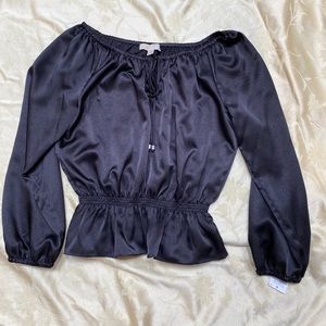Michael Kors satin blouse - black